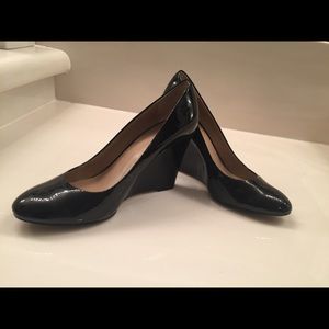 Banana Republic Maisie Black Patent Wedges